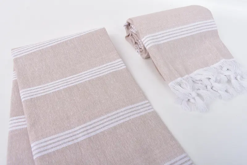Peshtemal, Kids Beach Towel, Wedding Gift, Valentines Day Gift For Her, 70x30 Cotton Striped Towel, Lightweight towel, Lightweight Turkish towel - 7