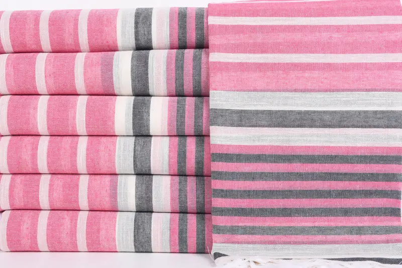 Holiday Towel, Gift For Him, 68x40 Cotton Striped Towel, Bridal Shower Gifts, Quick-dry towel, Monogram Beach Towel, Wedding Anniversary Gift - 1