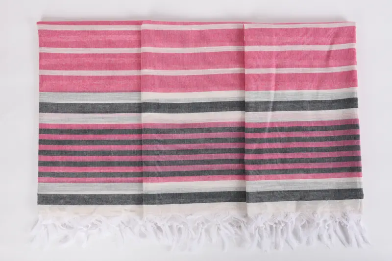 Holiday Towel, Gift For Him, 68x40 Cotton Striped Towel, Bridal Shower Gifts, Quick-dry towel, Monogram Beach Towel, Wedding Anniversary Gift - 7