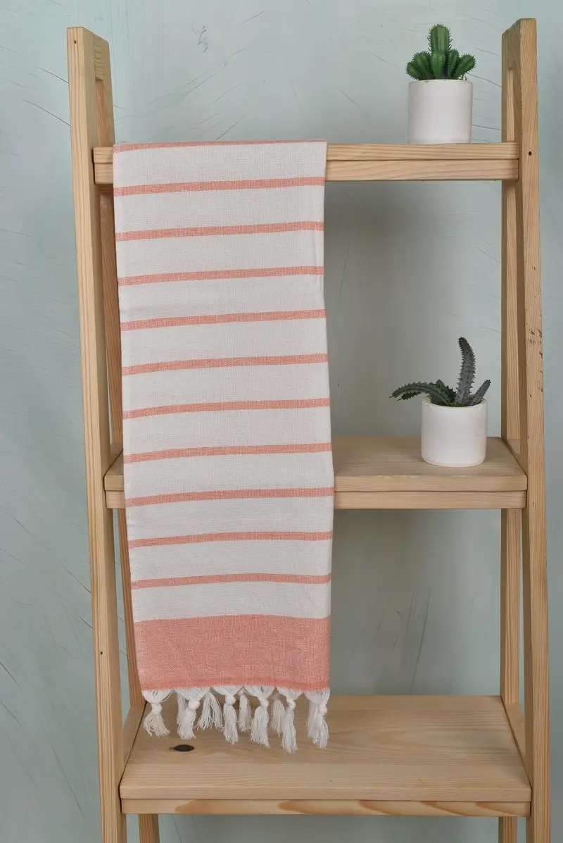 Bathroom Towels, Monogram Kitchen Towel, Turkish Tea Towel, Gift For Mom, Custom Turkish Towel, 36x18 Cotton Striped Towel, Housewarming Gift - 8
