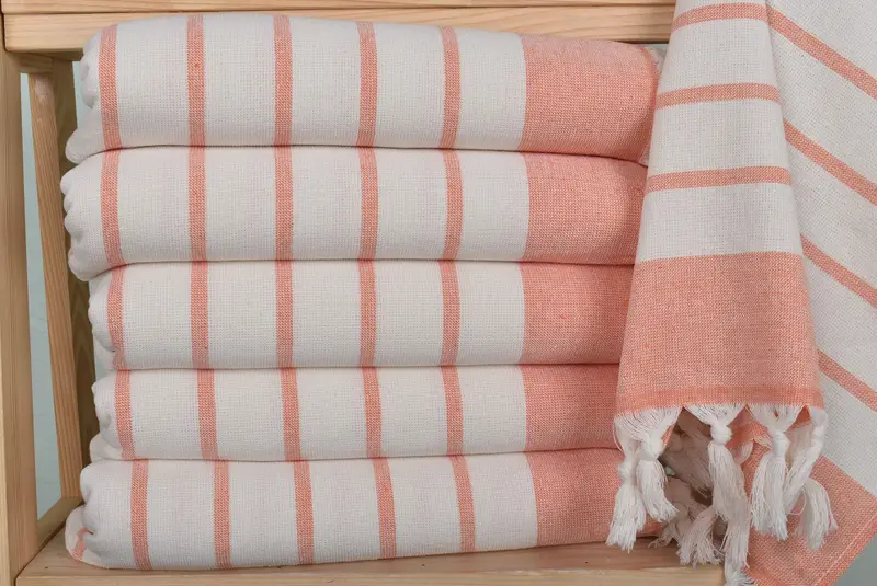Bathroom Towels, Monogram Kitchen Towel, Turkish Tea Towel, Gift For Mom, Custom Turkish Towel, 36x18 Cotton Striped Towel, Housewarming Gift - 2