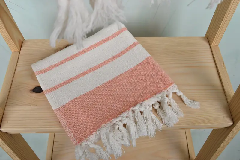 Bathroom Towels, Monogram Kitchen Towel, Turkish Tea Towel, Gift For Mom, Custom Turkish Towel, 36x18 Cotton Striped Towel, Housewarming Gift - 5