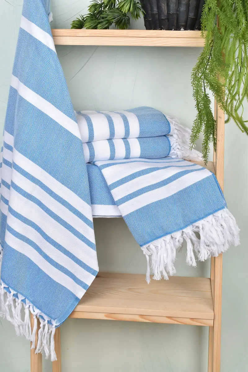 Bachelorette Party Decorations, 68x36 Cotton Chevron Towel, Gifts For Him, First Wedding Anniversary Gift, Personalize Gift, Fouta towel - 6