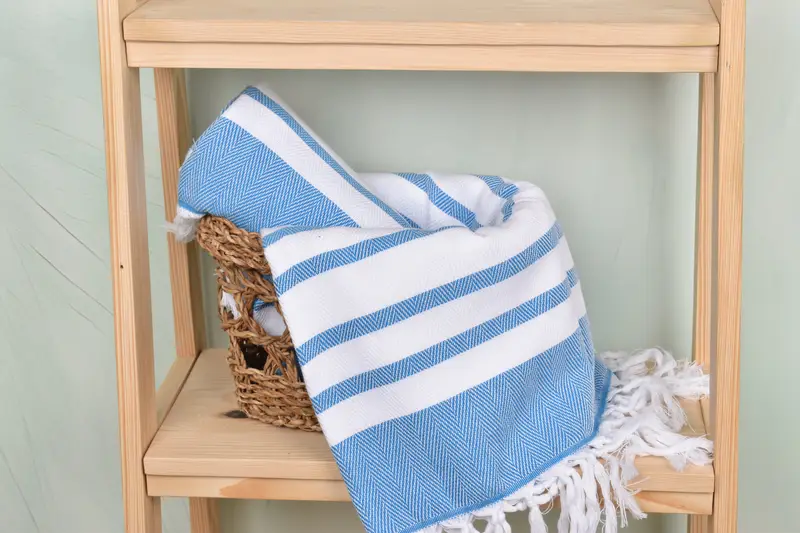 Bachelorette Party Decorations, 68x36 Cotton Chevron Towel, Gifts For Him, First Wedding Anniversary Gift, Personalize Gift, Fouta towel - 4