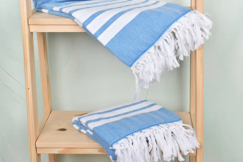 Bachelorette Party Decorations, 68x36 Cotton Chevron Towel, Gifts For Him, First Wedding Anniversary Gift, Personalize Gift, Fouta towel - 5
