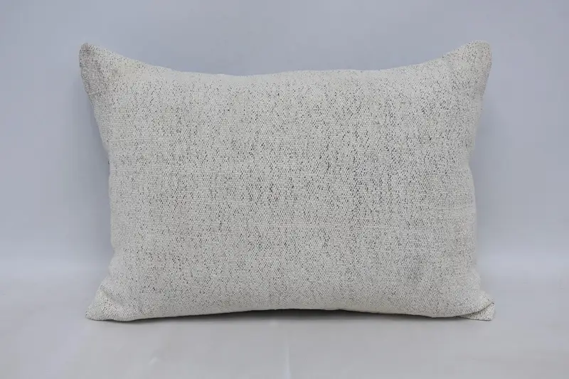 Lounge Vintage marokkanischer Kissenbezug, Weihnachtsgeschenk, 50,8 x 71,1 cm, strukturiertes weißes Kissen - 1