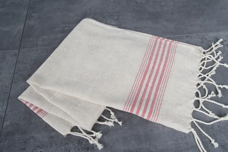 Personalized Gifts, Monogram Kitchen Towel, Holiday Towel, Christmas Hand Towel, Personalized Gift, 36x18 Linen Striped Towel, Bulk Order Towel - 5