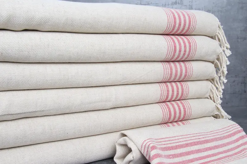 Personalized Gifts, Monogram Kitchen Towel, Holiday Towel, Christmas Hand Towel, Personalized Gift, 36x18 Linen Striped Towel, Bulk Order Towel - 2