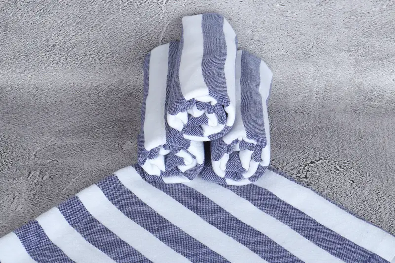 Summer Towel, 44x20 Cotton Striped Towel, Grandma Gift, Guest Towel, Personalized Dish Towel, Personalized Kitchen Towel, Monogram Kitchen Towel - 7