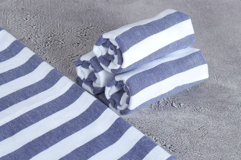Summer Towel, 44x20 Cotton Striped Towel, Grandma Gift, Guest Towel, Personalized Dish Towel, Personalized Kitchen Towel, Monogram Kitchen Towel - 8