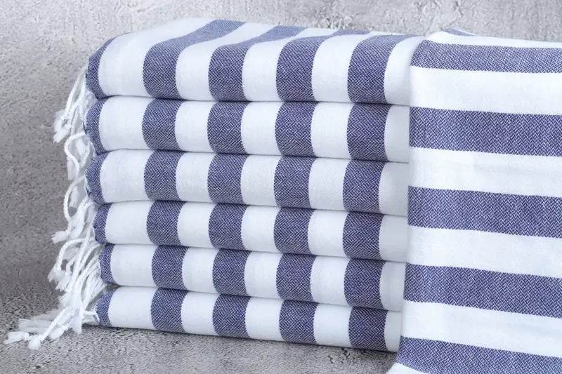 Summer Towel, 44x20 Cotton Striped Towel, Grandma Gift, Guest Towel, Personalized Dish Towel, Personalized Kitchen Towel, Monogram Kitchen Towel - 1
