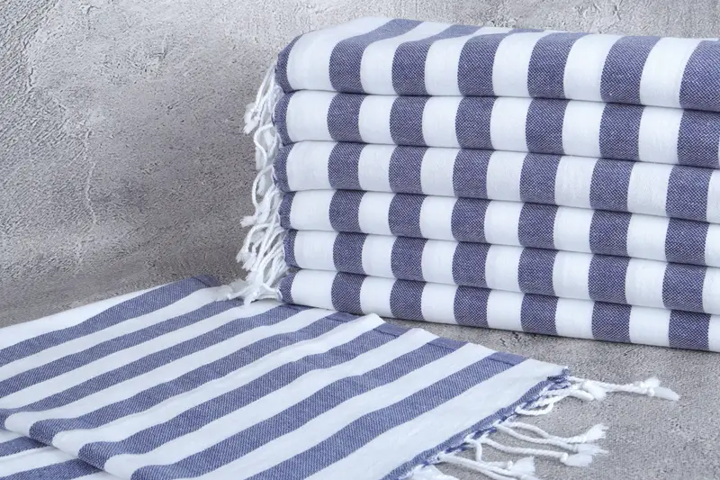 Summer Towel, 44x20 Cotton Striped Towel, Grandma Gift, Guest Towel, Personalized Dish Towel, Personalized Kitchen Towel, Monogram Kitchen Towel - 2