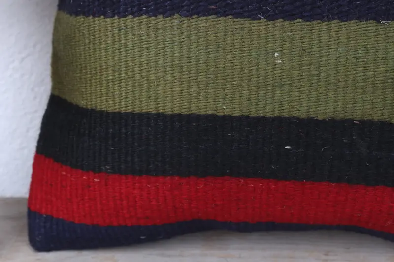 Pillow for Sofa, Handmade Kilim Cushion, Lounge Throw Cushion, Pillow Case, Interior Designer Pillow, 12x12 Red Pillow Sham - 3