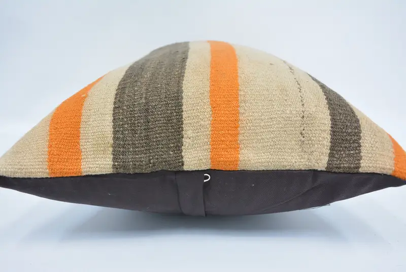 Kilim Pillow Cover, Turkish Kilim Pillow, Patio Pillow, 16x24 Beige Pillow Case, Pillow for Sofa, Vintage Kilim Pillow Pillow Cover, Cushion Case - 5