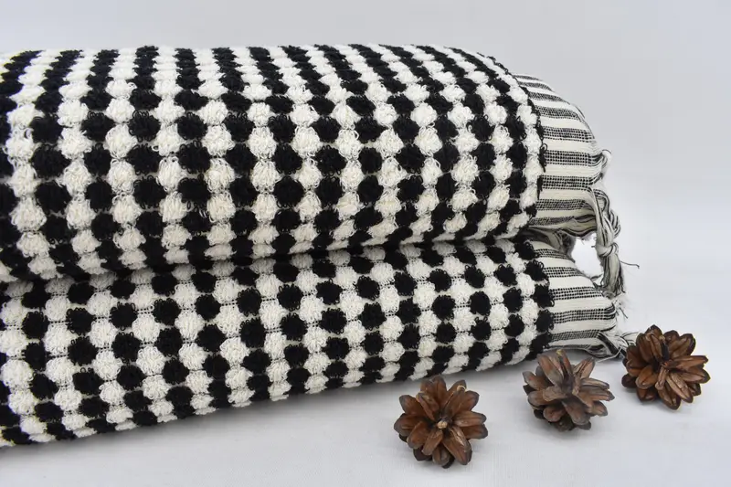 Personalized Turkish Towel, 68x36 Cotton Pom Pom Towel, Personalized Gift For Him, Gift For Wedding Day, Bridal Shower Favors, Cotton towel - 3