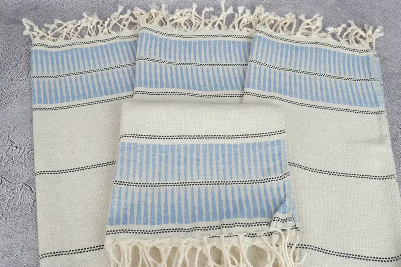 40x20 Linen Striped Towel, Bride Gift, Kitchen Towel, Monogram Towels, Personalized Hand Towel, Bridal Shower Favors, Monogram Kitchen Towel - 4