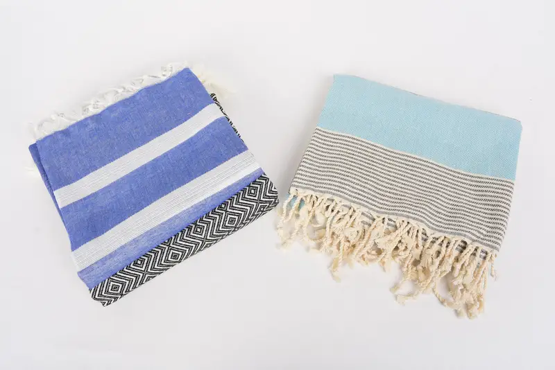 Housewarming Gift, Turkish bath towel, Sand-resistant towel, 70x40 Cotton Set of 10 Towel, Holiday Towel, Bachelorette Party Favor, Custom Gift - 7