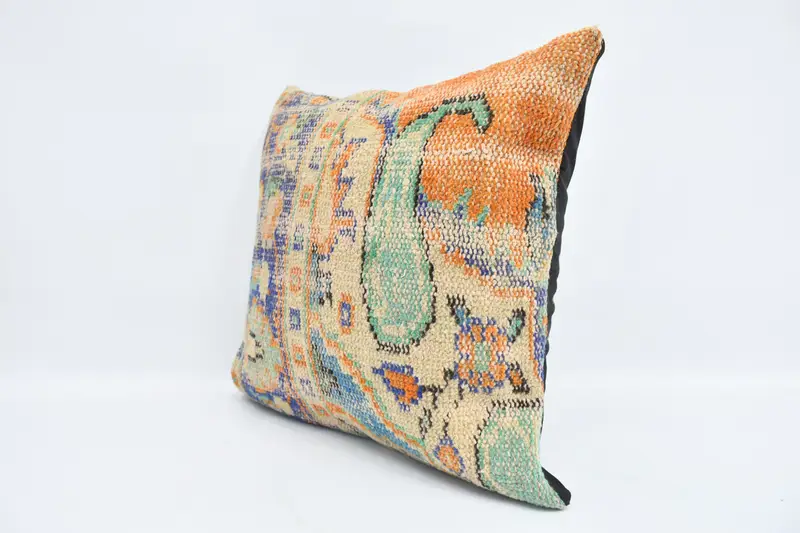 Pillow for Couch, 20x20 Beige Pillow Case, Interior Designer Pillow, Farmhouse Cushion Case, Oriental Cushion Cover, Boho Pillow, Pillow Sham - 4