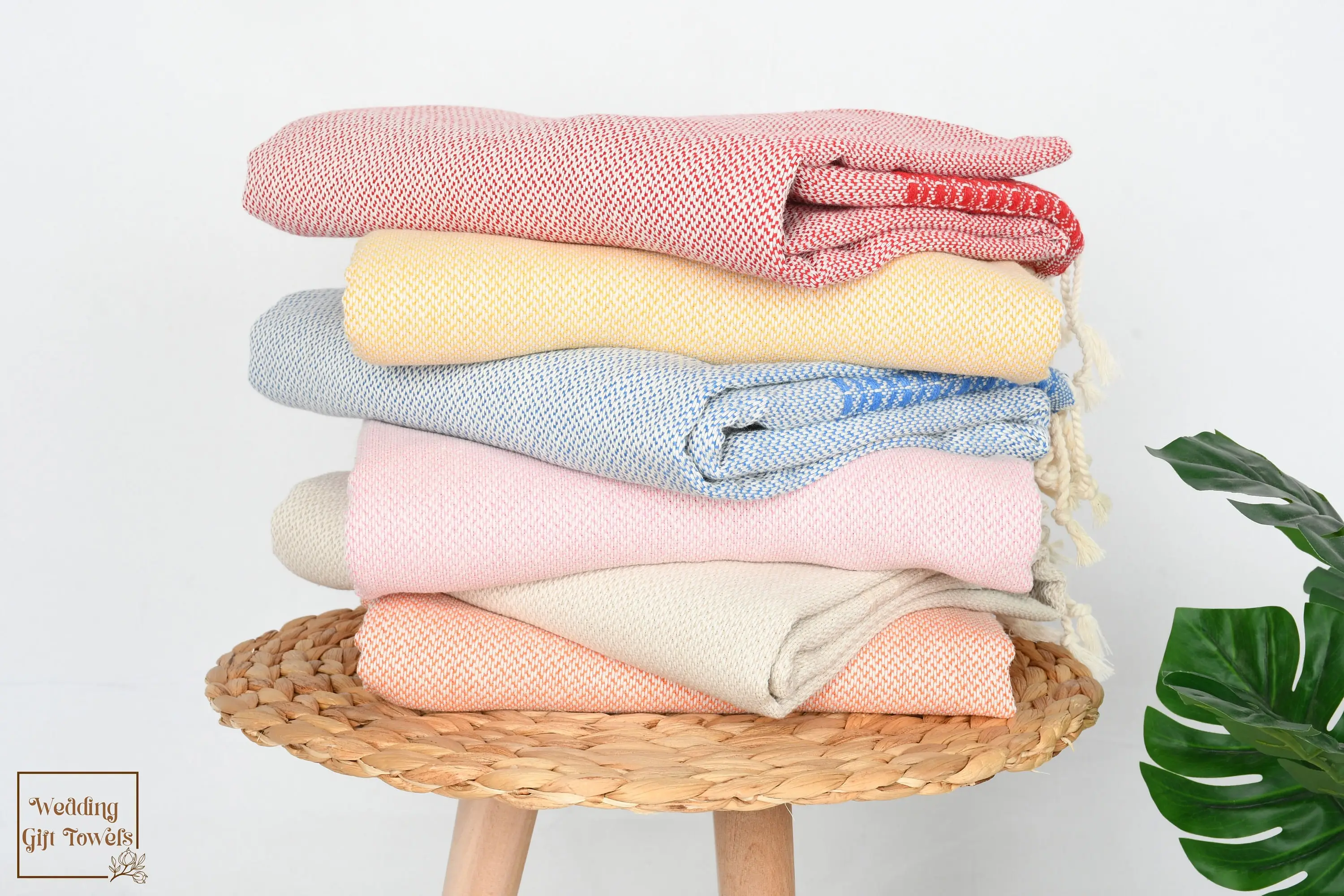 Personalized Turkish Cotton Towel for Bachelorette Party, Beige, 69x36 Inches - 1