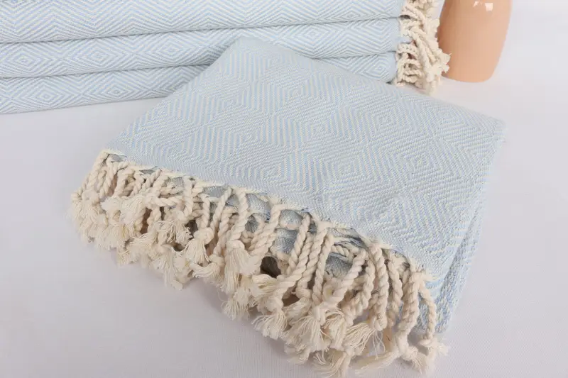 Bridesmaid Gift Towel, Xmas Gifts, Personalized Towel, Gym Towel, Turkish Bath Towel USA, Peshtemal Towel, Guest Towel, 74x40 Cotton Diamond Towel - 5