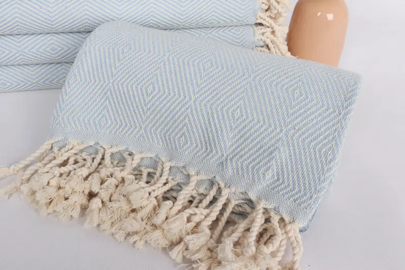 Bridesmaid Gift Towel, Xmas Gifts, Personalized Towel, Gym Towel, Turkish Bath Towel USA, Peshtemal Towel, Guest Towel, 74x40 Cotton Diamond Towel - 4
