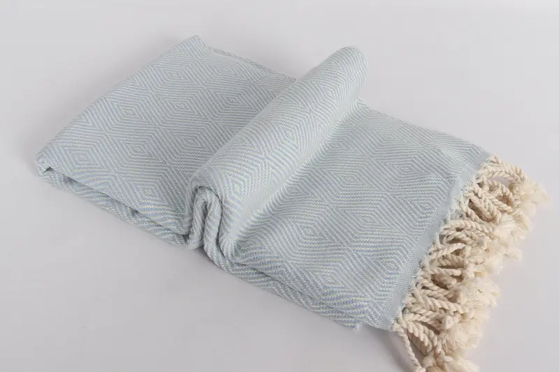 Bridesmaid Gift Towel, Xmas Gifts, Personalized Towel, Gym Towel, Turkish Bath Towel USA, Peshtemal Towel, Guest Towel, 74x40 Cotton Diamond Towel - 6