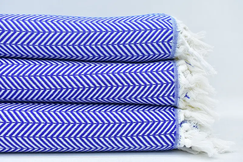 Organic Throw, Boho Throw Blankets, Housewarming Gift, Wedding Gift Customized Blanket, 92x76 Cotton Chevron Towel, Woven Blanket, Gift For Her - 2
