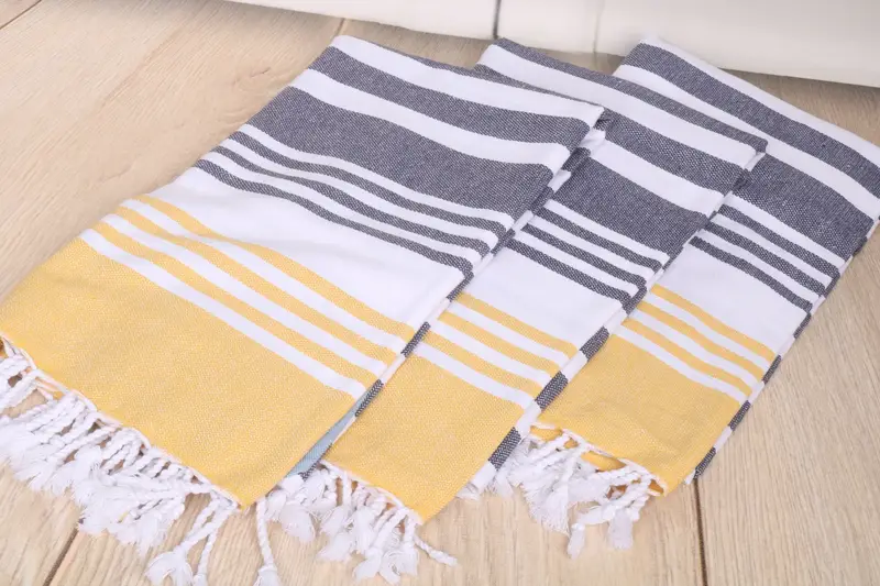 Wedding Favors, Travel towel, Bachelorette Party Gifts, Anniversary Gift For Her, 70x36 Cotton Striped Towel, Handmade Turkish Towel, Yoga Towel - 6