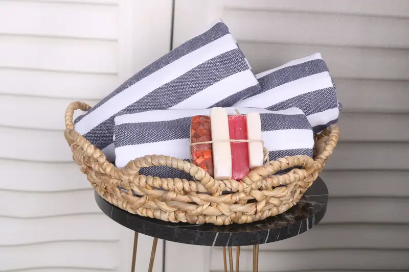 Wedding Favors, Travel towel, Bachelorette Party Gifts, Anniversary Gift For Her, 70x36 Cotton Striped Towel, Handmade Turkish Towel, Yoga Towel - 4