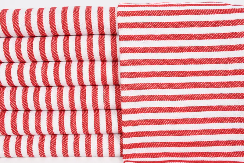 Toalla a rayas de algodón 40x18, toalla de mano con monograma, toalla de mano de monograma, paana de cocina personalizada, toalla decorativa, regalo personalizado para él - 1