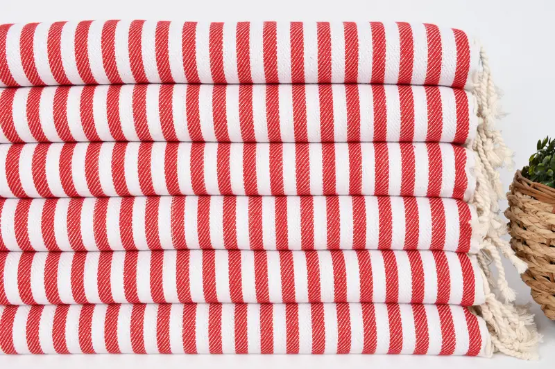 Toalla a rayas de algodón 40x18, toalla de mano con monograma, toalla de mano de monograma, paana de cocina personalizada, toalla decorativa, regalo personalizado para él - 2