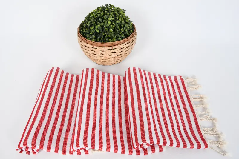 Toalla a rayas de algodón 40x18, toalla de mano con monograma, toalla de mano de monograma, paana de cocina personalizada, toalla decorativa, regalo personalizado para él - 8