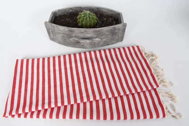 Toalla a rayas de algodón 40x18, toalla de mano con monograma, toalla de mano de monograma, paana de cocina personalizada, toalla decorativa, regalo personalizado para él - 4