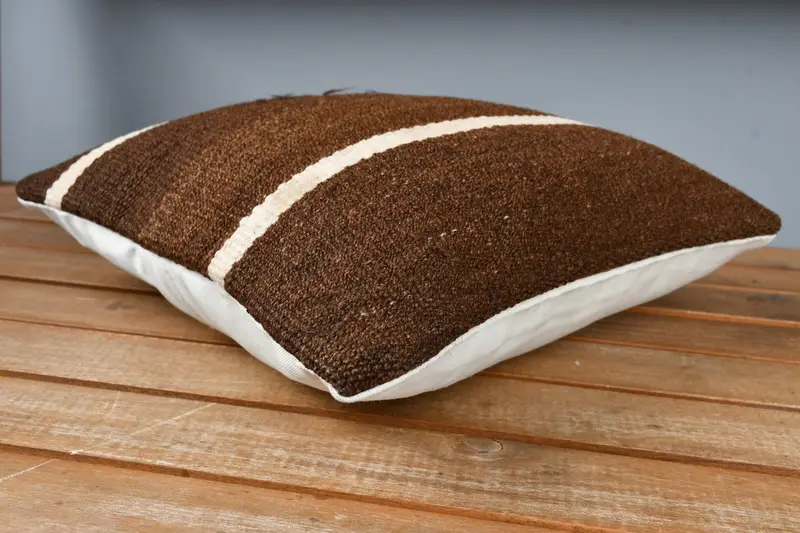 12x12 Brown Cushion Cover, Pillow, Aesthetic Pillow Sham, Kilim Pillow Cover, Decorative Throw Cushion, Throw Kilim Pillow, Turkish Kilim Pillow - 4