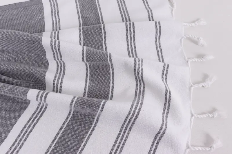 Monogram Mutfak Havlu, Türk Çay Havlusu, Organik Çay Havlusu, Anne Hediyesi, Kişiselleştirilmiş Hediye, 44x22 Pamuklu Çizgili Havlu, Dekoratif Havlu - 8
