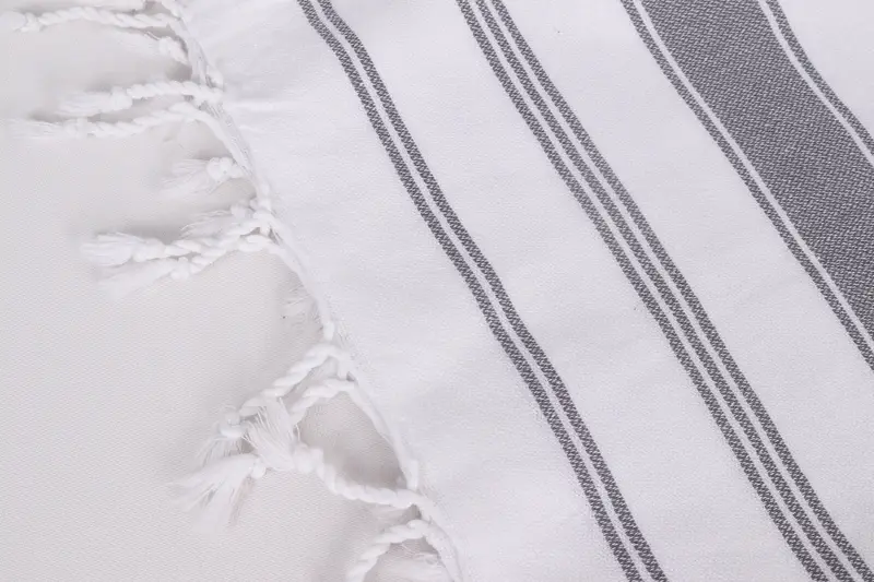 Monogram Mutfak Havlu, Türk Çay Havlusu, Organik Çay Havlusu, Anne Hediyesi, Kişiselleştirilmiş Hediye, 44x22 Pamuklu Çizgili Havlu, Dekoratif Havlu - 7