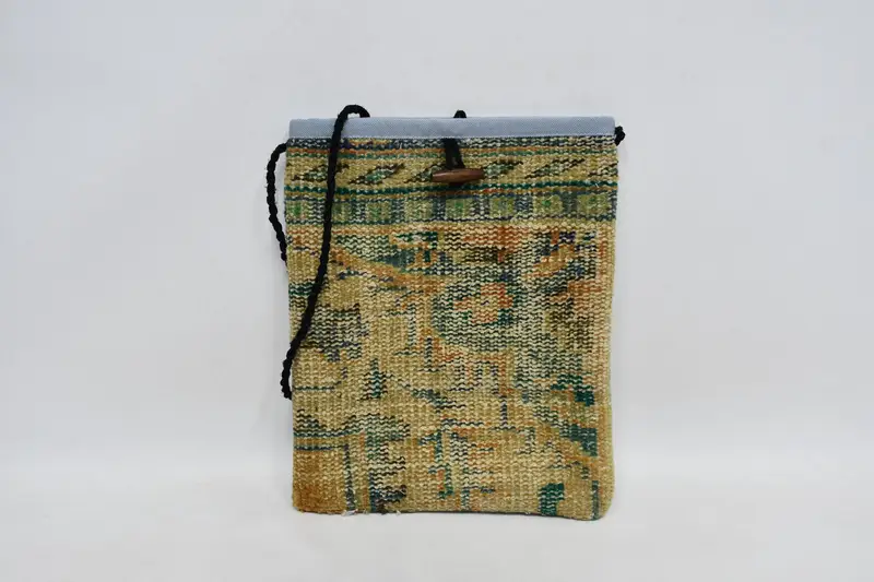 Bolso Kilim con correa ajustable, bolso bandolera de lana boho con motivo vintage