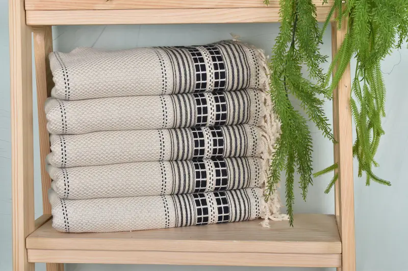 Custom Gifts, Gift For The Home Decor, 68x40 Linen Striped Towel, Bachelorette Party Gifts Bridesmaids, Monogram Turkish Towel, Quick-dry towel - 2