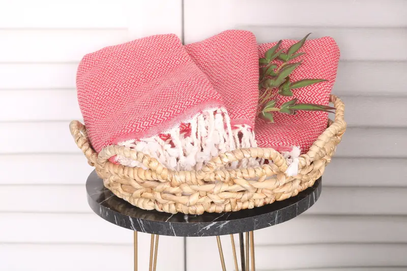 Mother Of The Groom Gift, Bridesmaid Gifts, Sand-resistant towel, Organic cotton Turkish peshtemal towel, Beach towel, 70x40 Cotton Diamond Towel - 5