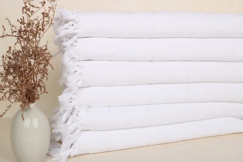 Baumwollhandtuch weiß gestreift, 18x40 Zoll, Junggesellinnenabschied, Weihnachtsgeschenk