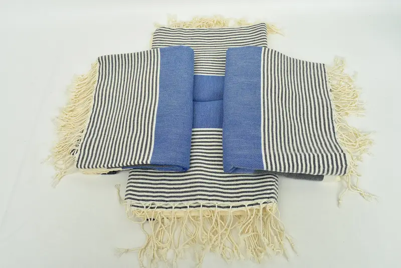 Pamuklu havlu, monogram havlu, 68x40 pamuklu çizgili havlu, tatil havlu, hediye kutuları havlu, plaj düğün iyiliği, onun için hediye, Türk havlu plajı - 6