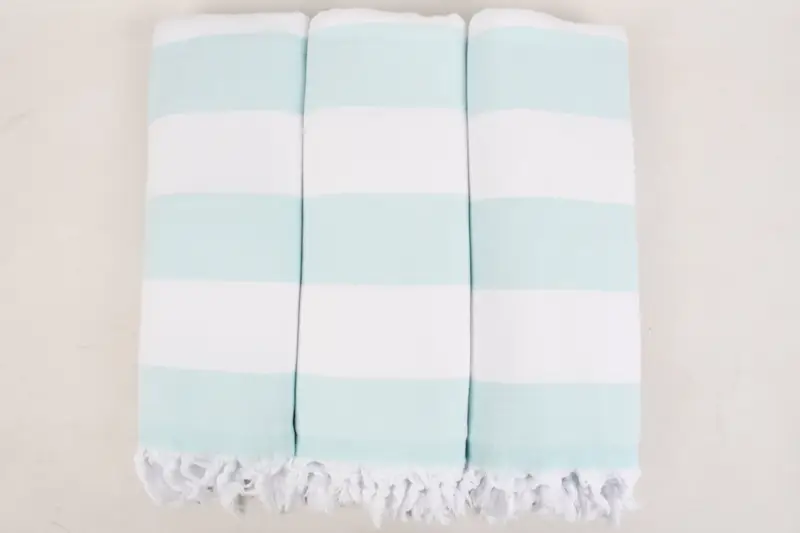 Summer Gift, Quick-dry towel, Cotton towel, Best Wedding Gift, Oversized Beach Towel, 64x36 Cotton Striped Terry Towel, Boyfriend Christmas Gift - 3