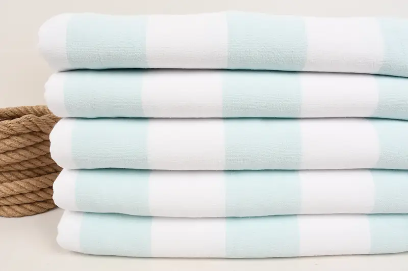 Summer Gift, Quick-dry towel, Cotton towel, Best Wedding Gift, Oversized Beach Towel, 64x36 Cotton Striped Terry Towel, Boyfriend Christmas Gift - 2
