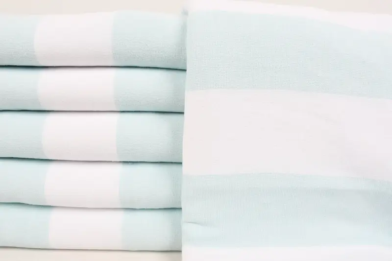 Summer Gift, Quick-dry towel, Cotton towel, Best Wedding Gift, Oversized Beach Towel, 64x36 Cotton Striped Terry Towel, Boyfriend Christmas Gift - 1