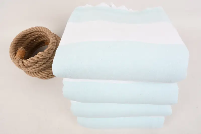 Summer Gift, Quick-dry towel, Cotton towel, Best Wedding Gift, Oversized Beach Towel, 64x36 Cotton Striped Terry Towel, Boyfriend Christmas Gift - 4