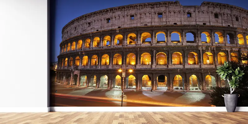 Rome Wall Mural, Modern Wall Paper, Colosseum Wall Decor, 3d Wall Paper, , Cityscape Mural, Custom Wall Paper, View Wall Poster, - 8