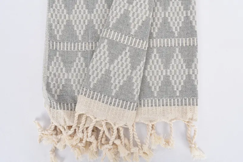 Decorative Towel, Monogrammed Hand Towel, 40x20 Linen Kilim Design Towel, Gift For The Home, Personalized Kitchen Towel, Wedding Favors, Family Gift - 8