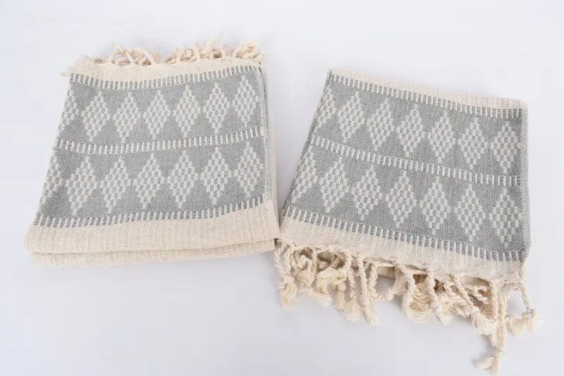 Decorative Towel, Monogrammed Hand Towel, 40x20 Linen Kilim Design Towel, Gift For The Home, Personalized Kitchen Towel, Wedding Favors, Family Gift - 7