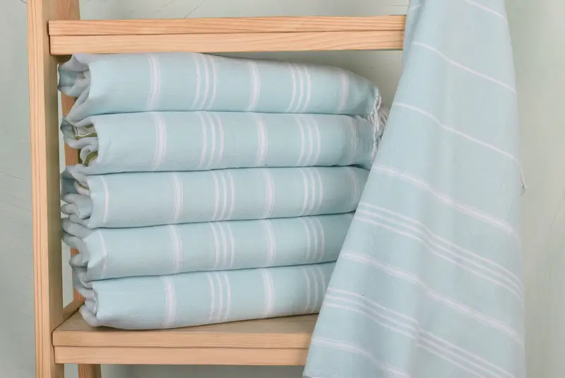 40x24 Cotton Striped Towel, Personalized Turkish Towel, Bridesmaid Gifts, Best Friend Wedding Gift, Turkish Tea Towel, Monogrammed Hand Towel - 2
