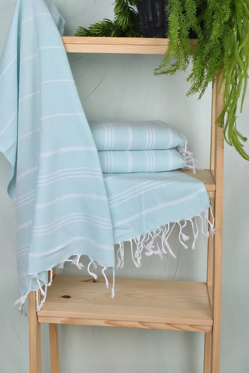 40x24 Cotton Striped Towel, Personalized Turkish Towel, Bridesmaid Gifts, Best Friend Wedding Gift, Turkish Tea Towel, Monogrammed Hand Towel - 6